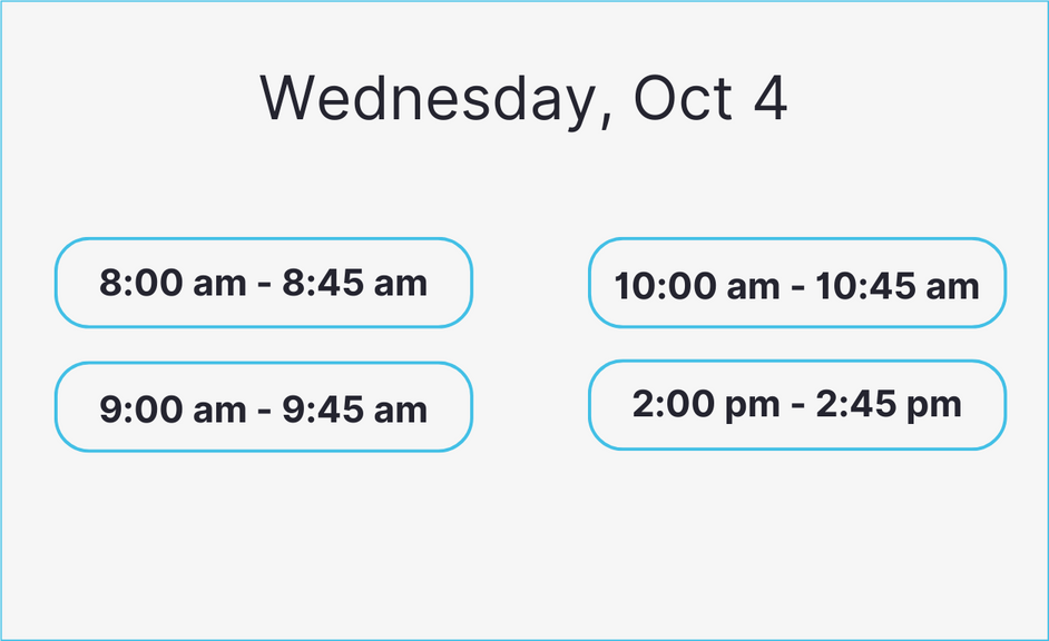 ShiftMate AI demonstration schedule for Wednesday